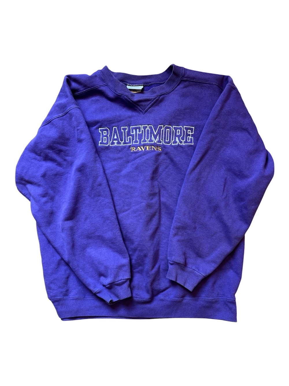 Vintage Reebok Baltimore Ravens Crewneck Sweatshirt Mens XL Purple NFL